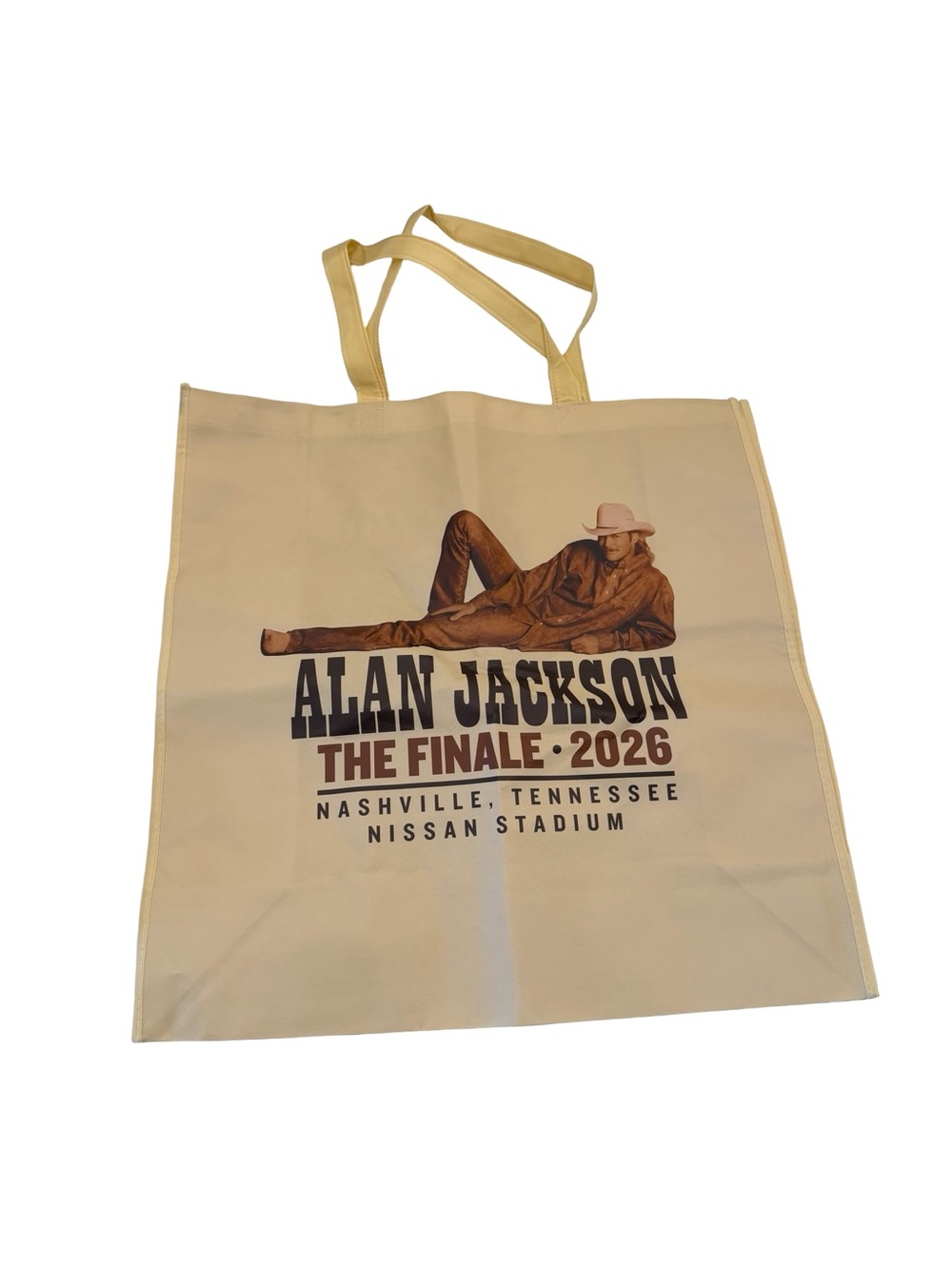 🛍️🎸 Alan Jackson The Finale 2026 Nashville Nissan Exclusive Reusable Tote Bag ⭐🤠